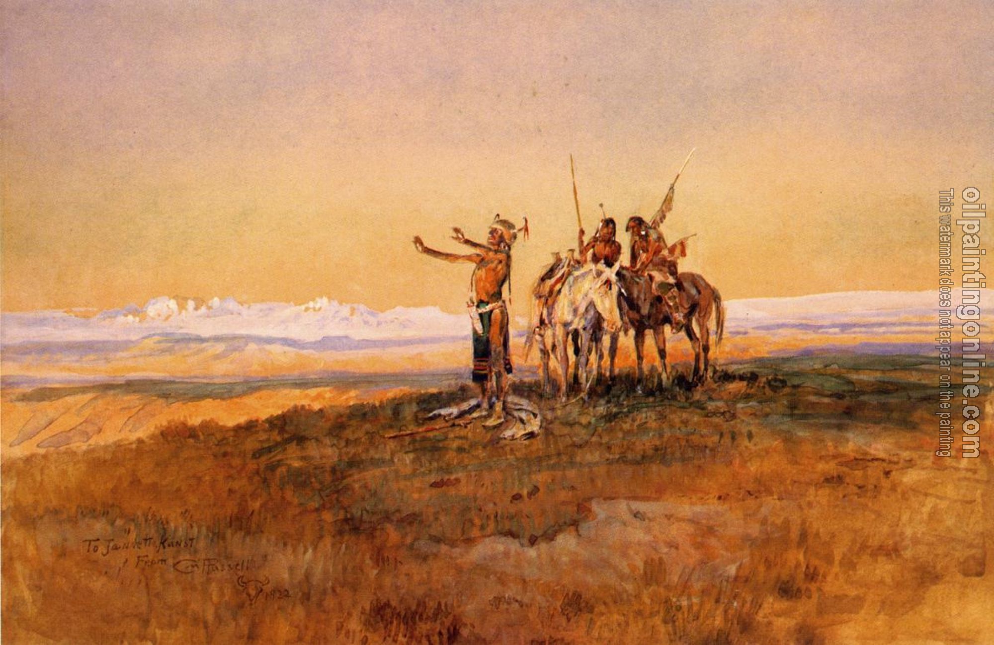 Charles Marion Russell - Invocation to the Sun